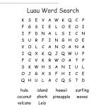 Luau Word Search   Wordmint