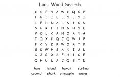 Luau Word Search – Wordmint