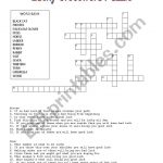 Lucky Crossword Puzzle & Friday The 13Th Word Game   Esl