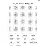 Major World Religions Word Search   Wordmint