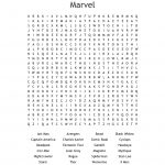 Marvel Word Search   Wordmint