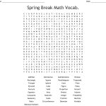 Math Vocabulary Puzzle Worksheet | Printable Worksheets And