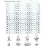 Mathematical Wordsearch