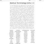 Medical Terminology Units 1 3 Word Search   Wordmint