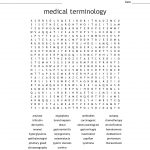 Medical Terminology Word Search   Wordmint