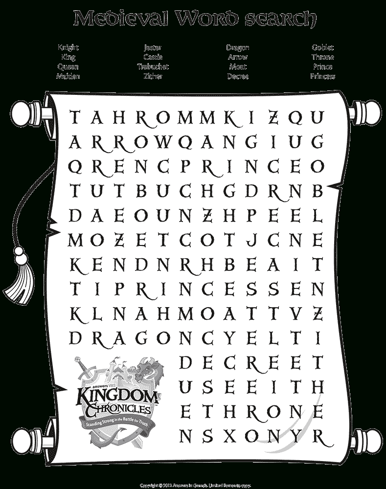 Medieval Word Search Printable Word Search Printable - Photos