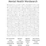 Mental Health Wordsearch   Wordmint