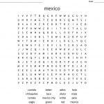 Mexico Word Search   Wordmint