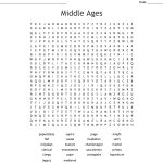Middle Ages Word Search   Wordmint