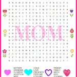 Mothers Day Word Search Free Printable | Mother's Day Games
