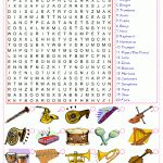 Musical Instruments Esl Printable Picture English Dictionary