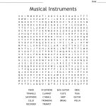 Musical Instruments Word Search   Wordmint