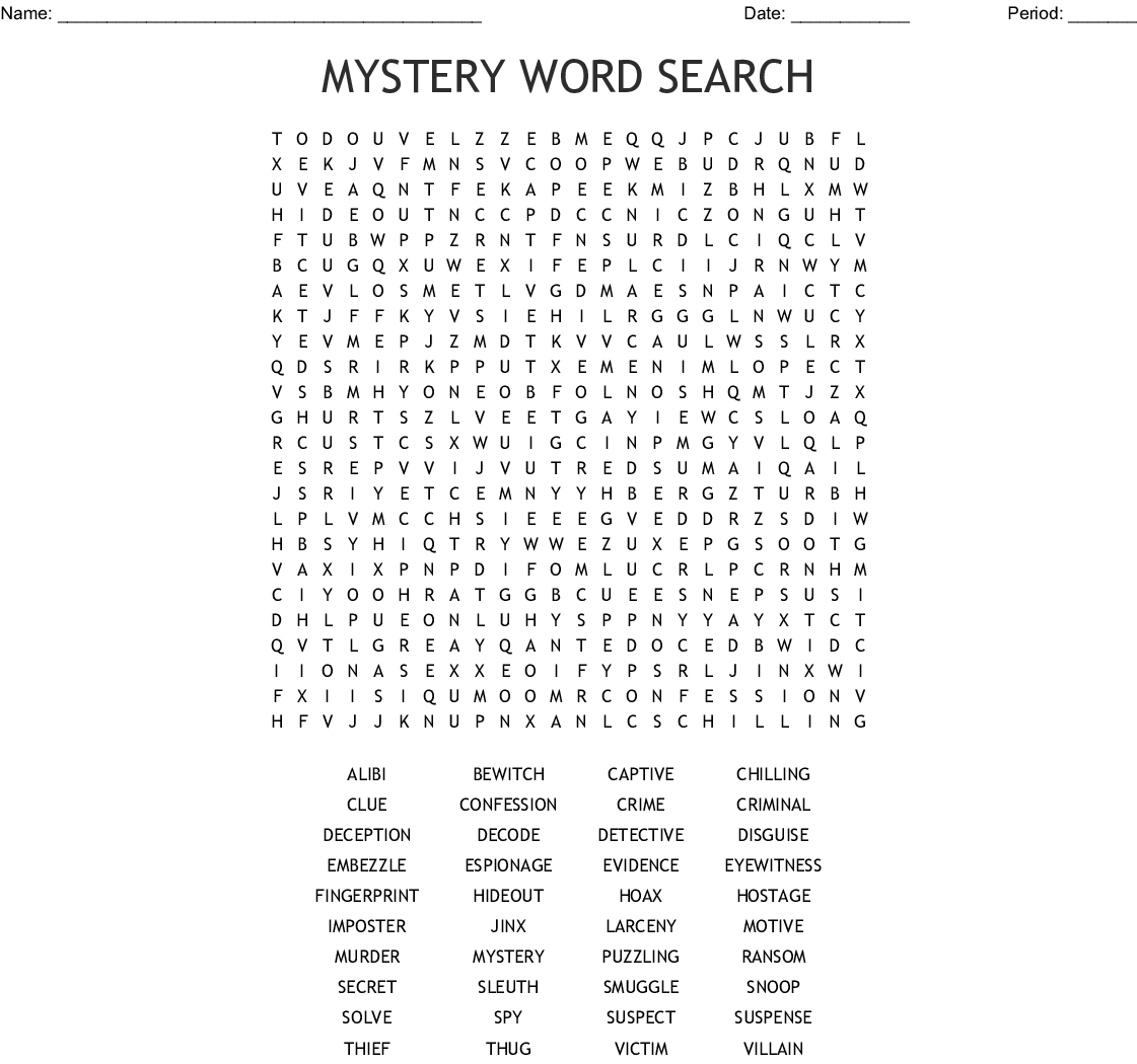 Mystery Word Search - Wordmint