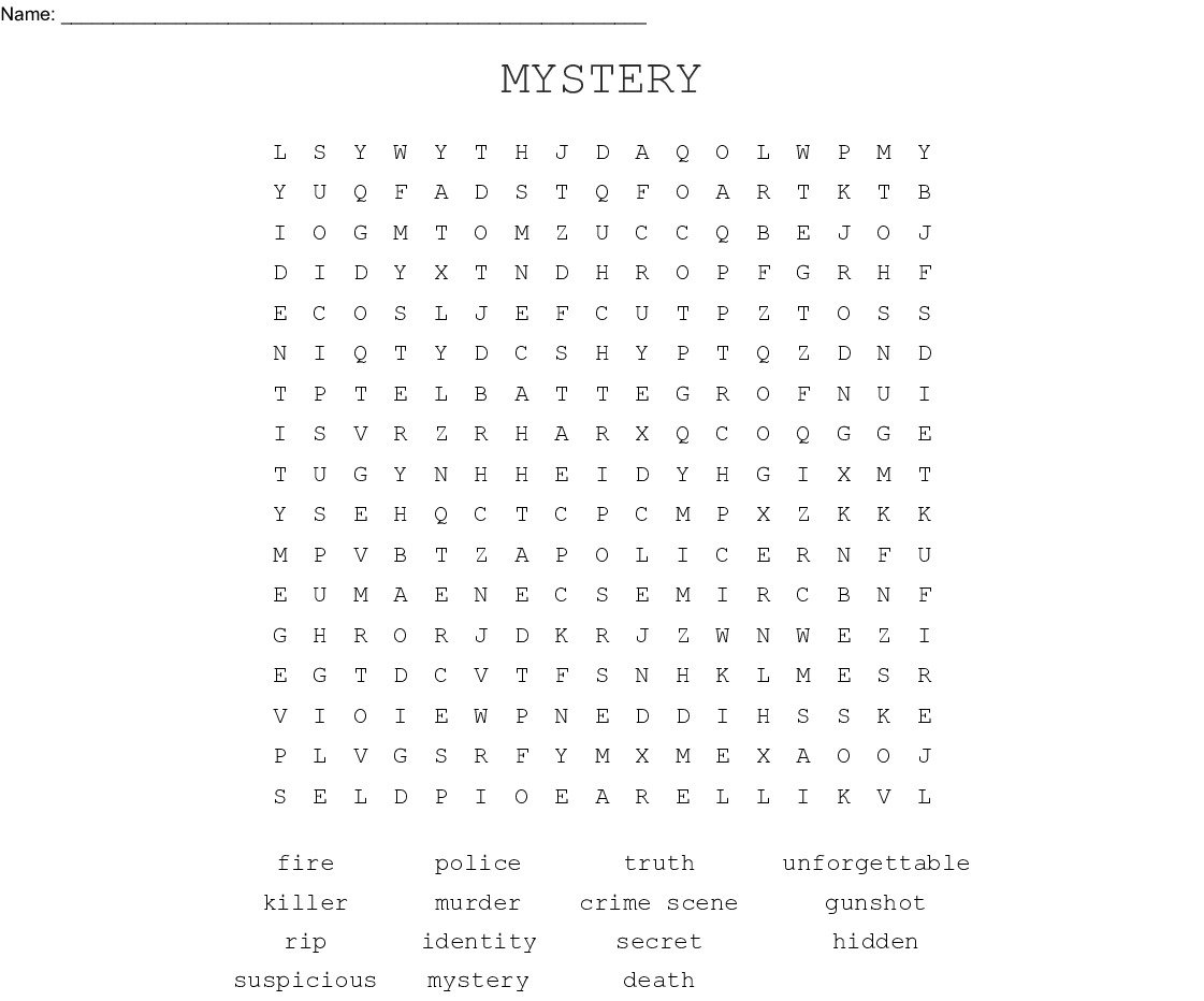 Mystery Word Search - Wordmint