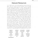 Natural Resources Word Search   Wordmint