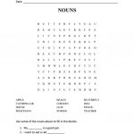 Nouns   Word Search Puzzle   English Esl Worksheets For