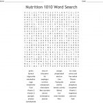 Nutrition 1010 Word Search   Wordmint
