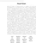 Nutrition Word Search   Wordmint