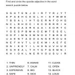 Opposite Adjectives Word Search Puzzle   All Esl