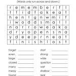Opposites Word Search Puzzle 3 | Verb Words, Irregular Verbs