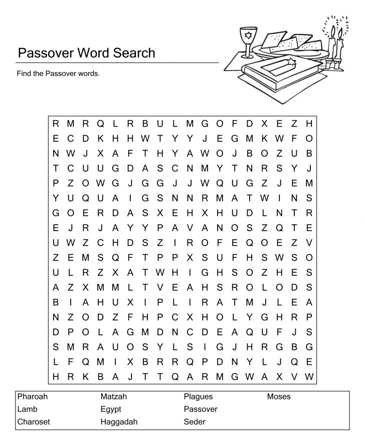 Passover Word Search Printable