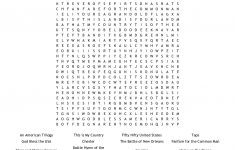 Patriotic Song Search Word Search – Wordmint