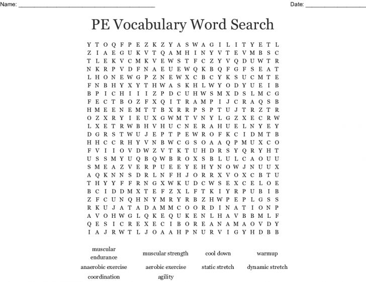 Physical Science Word Search Printable