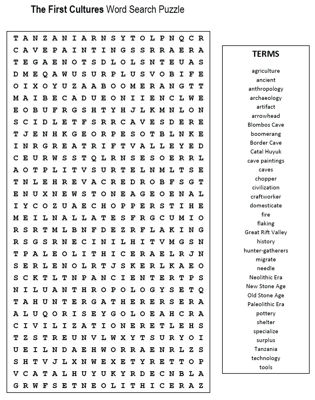 Peaceful 2Nd Grade Word Search Printable | Katrina Blog