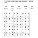 Peaceful 2Nd Grade Word Search Printable | Katrina Blog