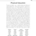 Physical Education Word Search   Wordmint