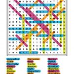 Physics Word Search