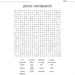 Picnic Wordsearch   Wordmint