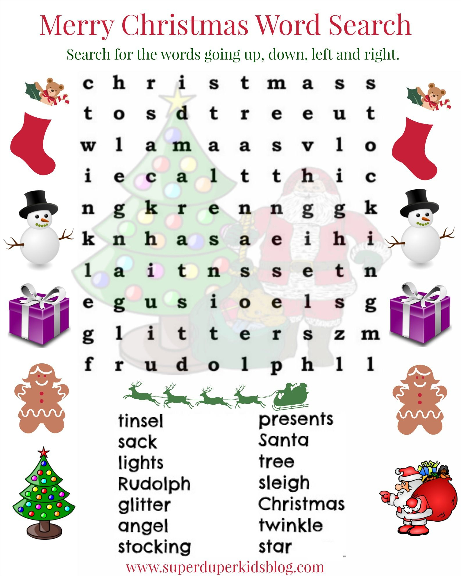Pinalicia Weibley On Alicia | Christmas Word Search