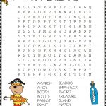 Pirate Word Search For Kids | K5 Worksheets | Pirate Words