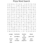 Pizza Word Search   Wordmint