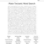 Plate Tectonics Word Search   Wordmint