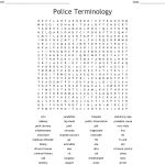 Police Terminology Word Search   Wordmint