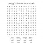 Poppy's Olympic Wordsearch   Wordmint