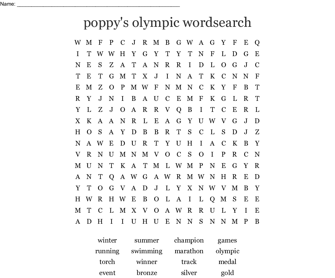 winter olympics word search printable word search printable