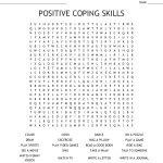 Positive Coping Skills Word Search   Wordmint