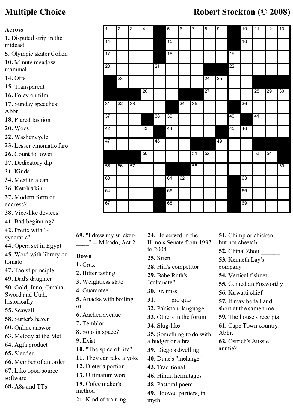 Printable-Crossword-Puzzles-For-Middle-School-1