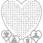 Printable Valentine's Day Word Search | Valentines Day Words