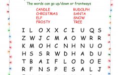 Printable Word Searches | North Pole News