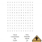 Remember The Sabbath Day To Keep It Holy Word Search Puzzle