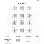 Respect Word Search   Wordmint
