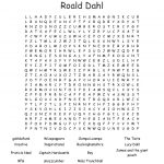 Roald Dahl Word Search   Wordmint