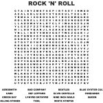 Rock Music And Famous Artist Word Search   Wordmint