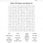 Ruby Bridges   Standing Oneone Word Search   Wordmint