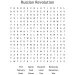 Russian Revolution Word Search   Wordmint