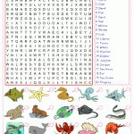 Sea Animals Esl Printable Picture English Dictionary